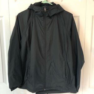 Black L.L Bean Rain jacket